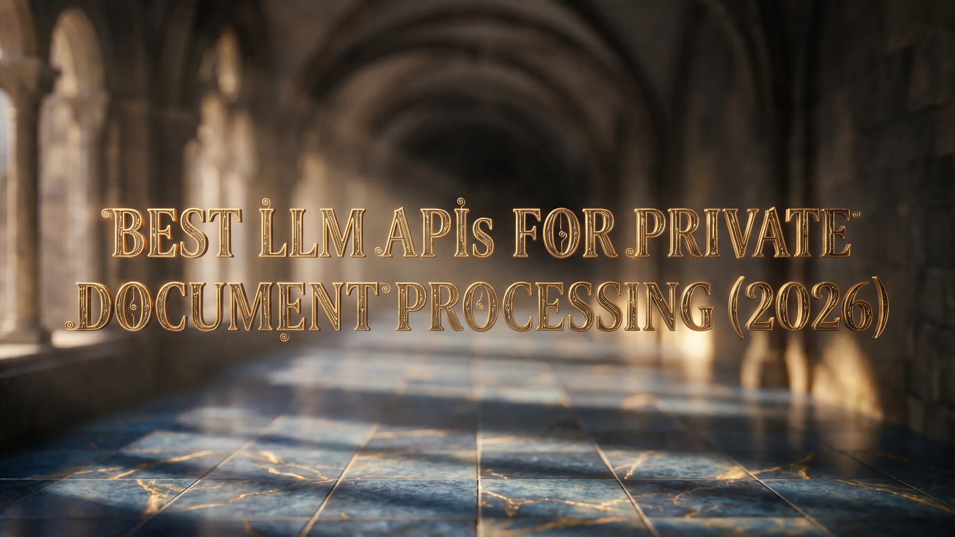 Ranking of LLM APIs for private document processing