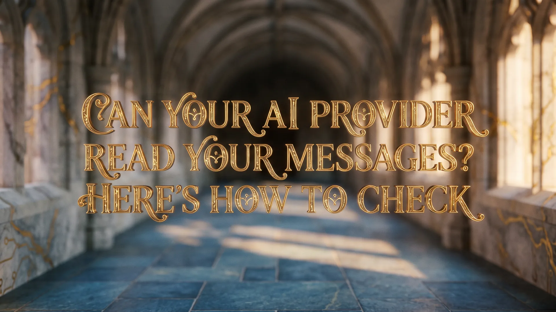 How to check whether an AI provider can read your messages