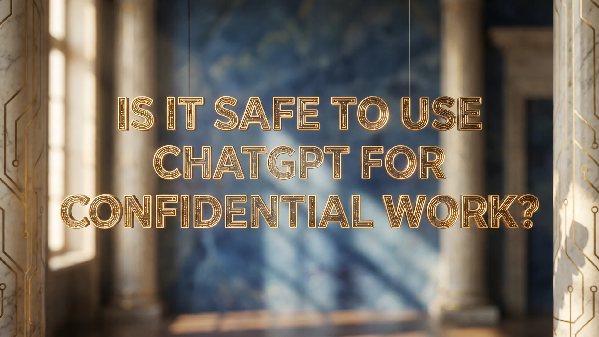 Guide to using ChatGPT for confidential work