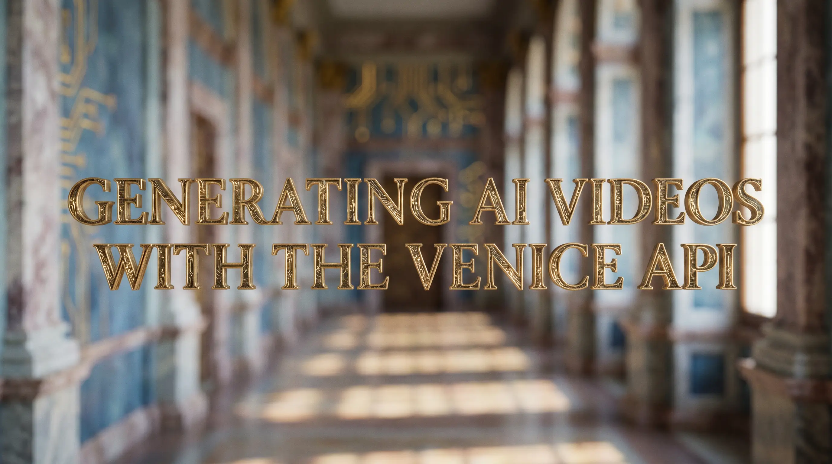 How to use Venice's video generation API