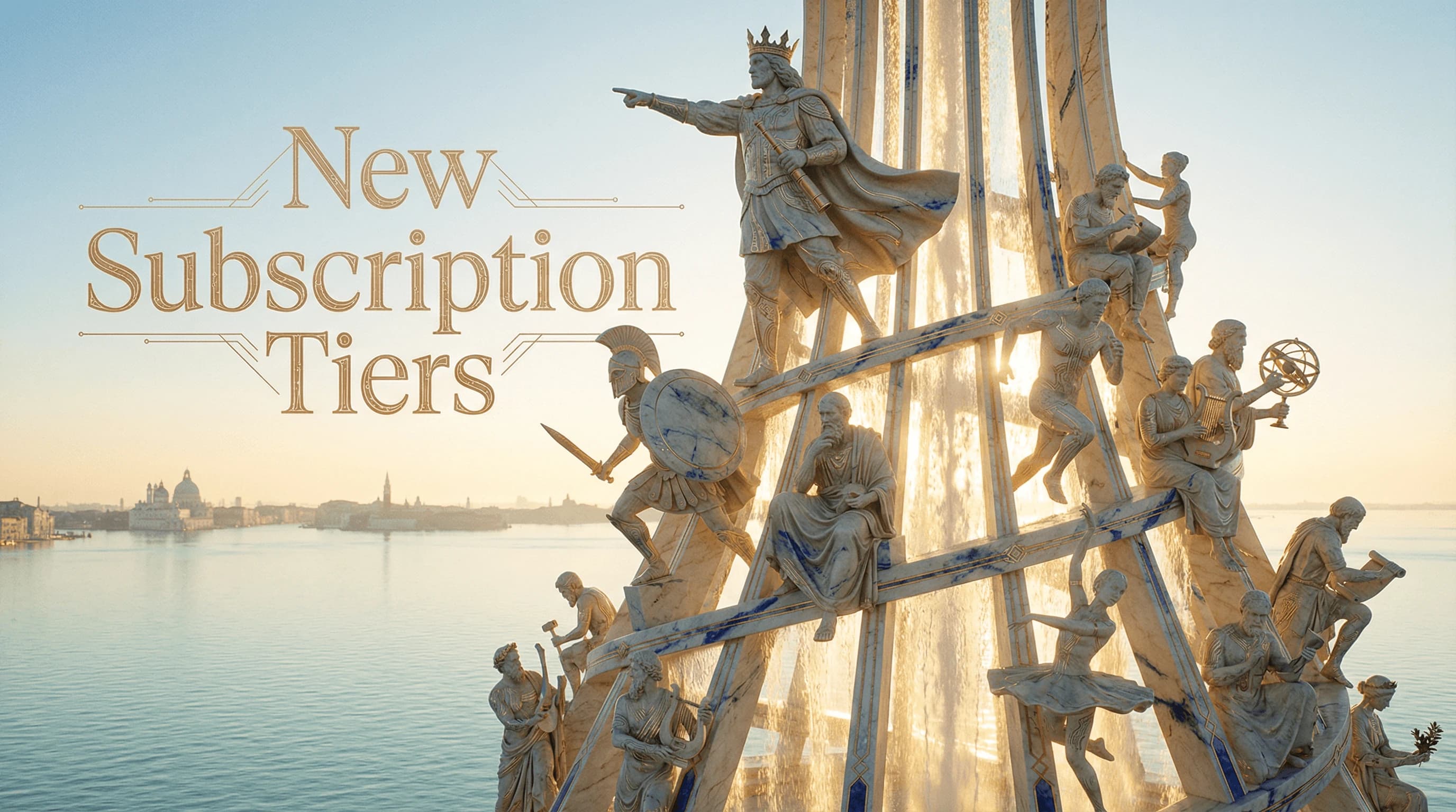 New Venice subscription tiers announcement