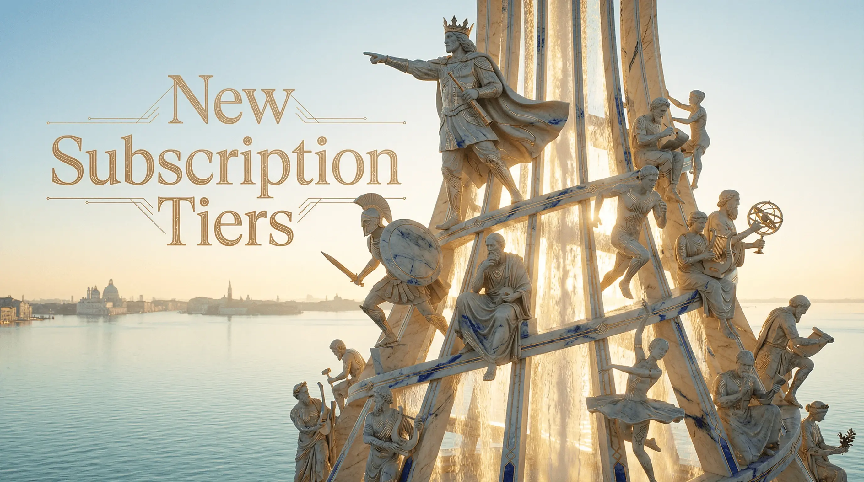 New Venice subscription tiers announcement