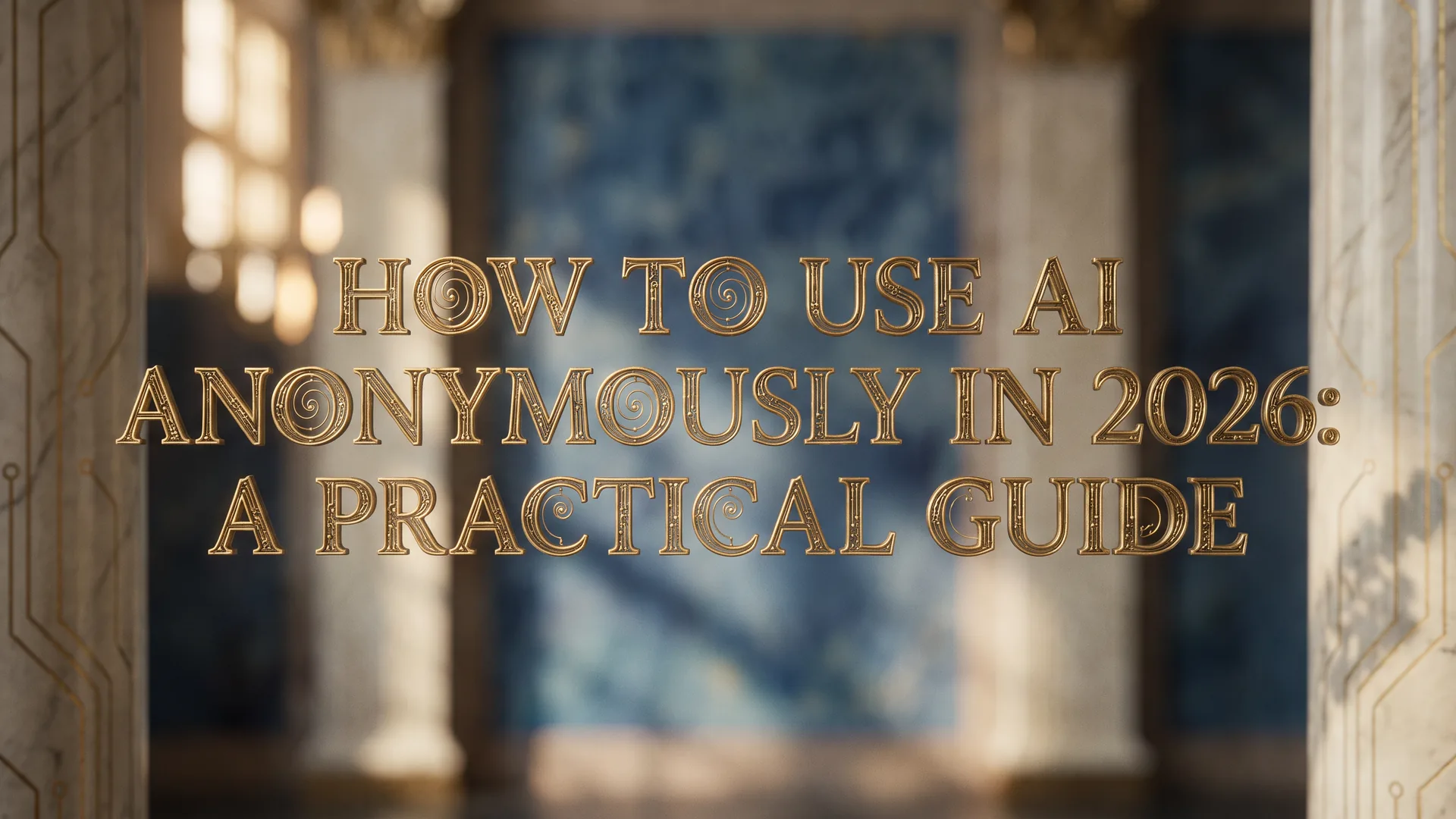 Practical guide to using AI anonymously in 2026