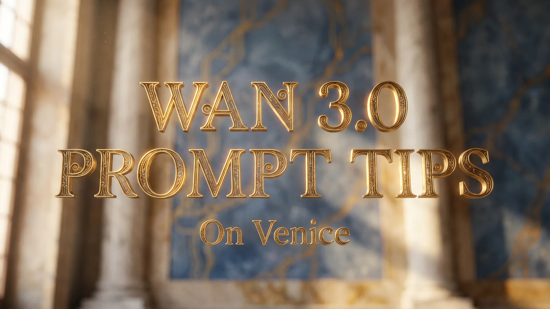 Wan 3.0 prompting tips for reference order, camera, documents, and clip settings on Venice Studio