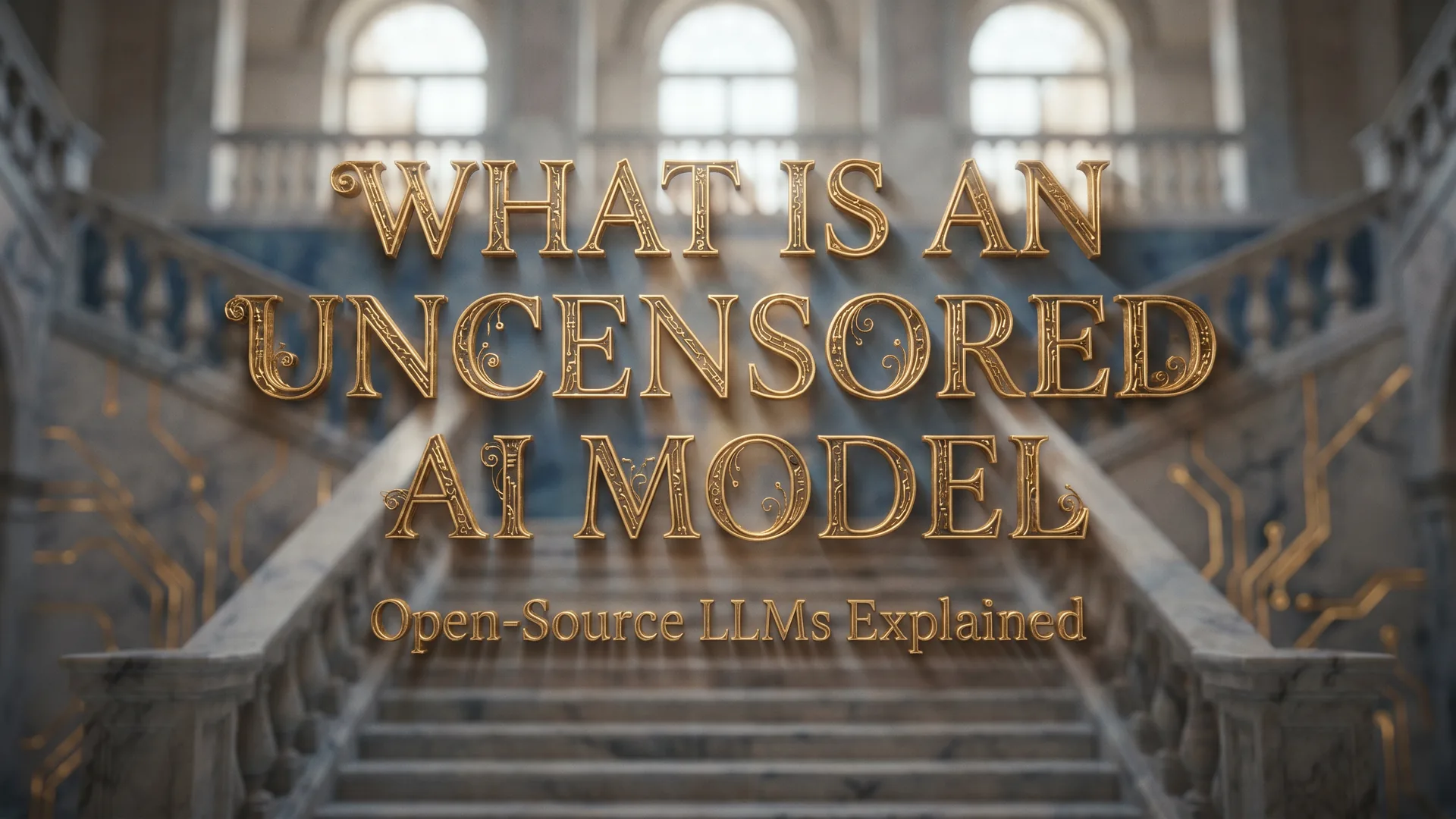 Diagram contrasting an uncensored open-source LLM with an uncensored AI chat platform