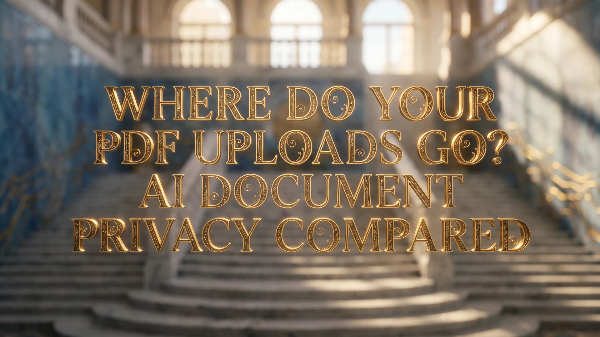 Comparison of where AI PDF uploads go