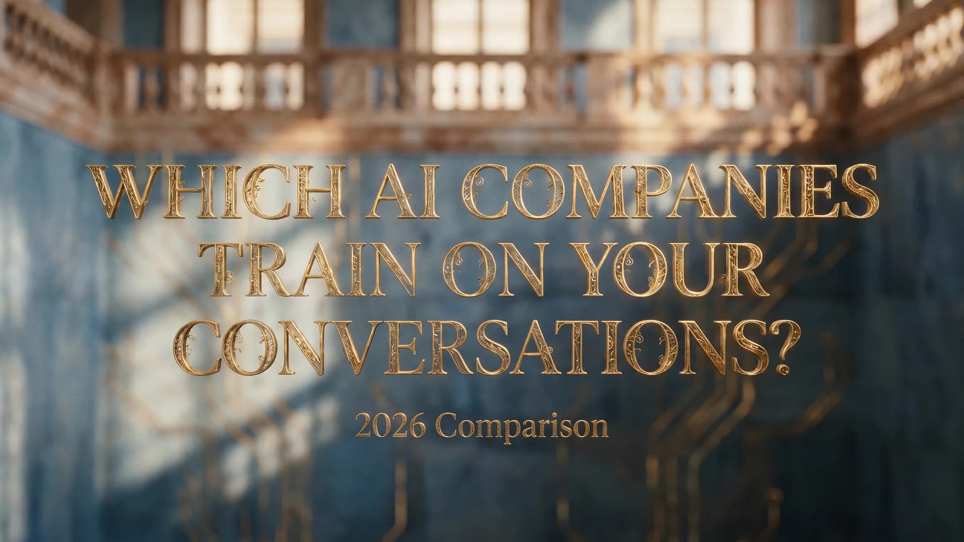 Comparison chart of AI companies and whether they train models on user conversations