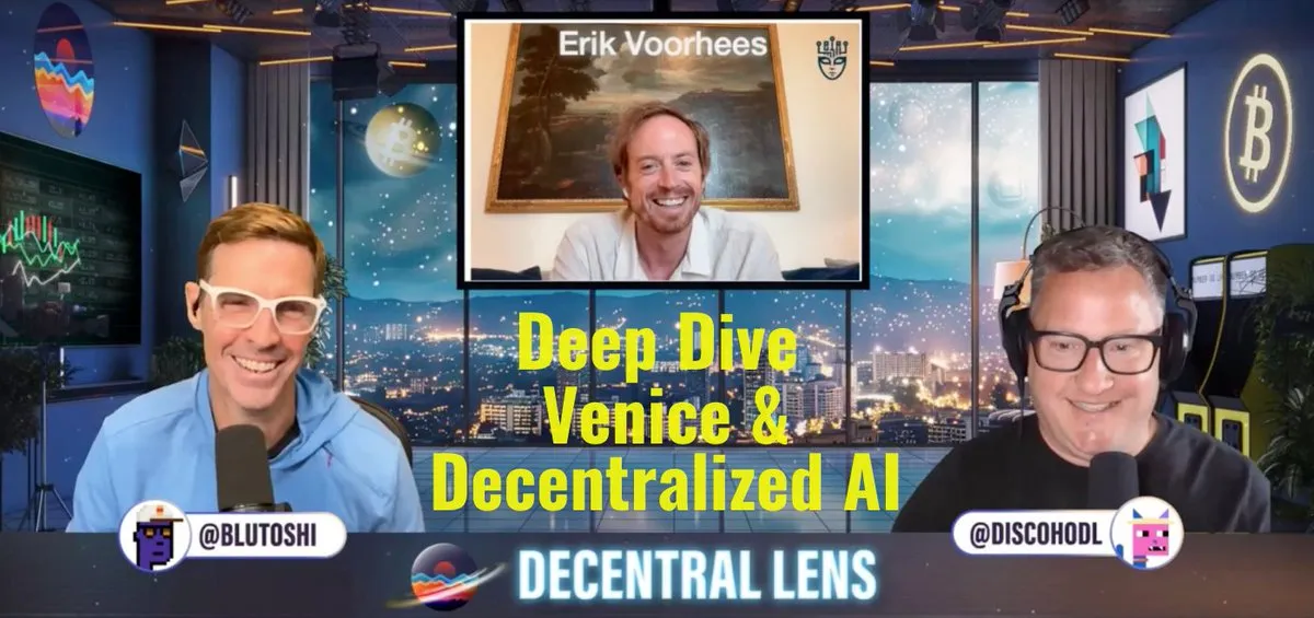 Image for Decentral Lens: Erik Voorhees habla sobre la IA, la privacidad y la censura