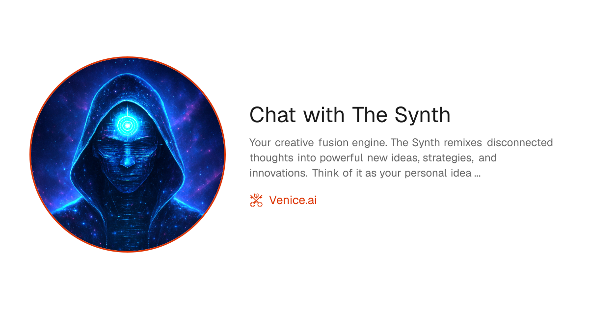 Chat with The Synth - Venice Uncensored AI