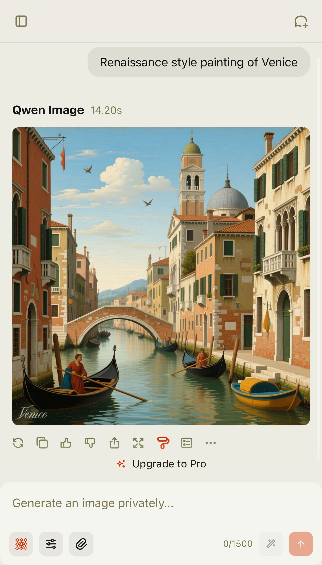 Venice - Private Uncensored AI - Farcaster Mini Apps screenshot
