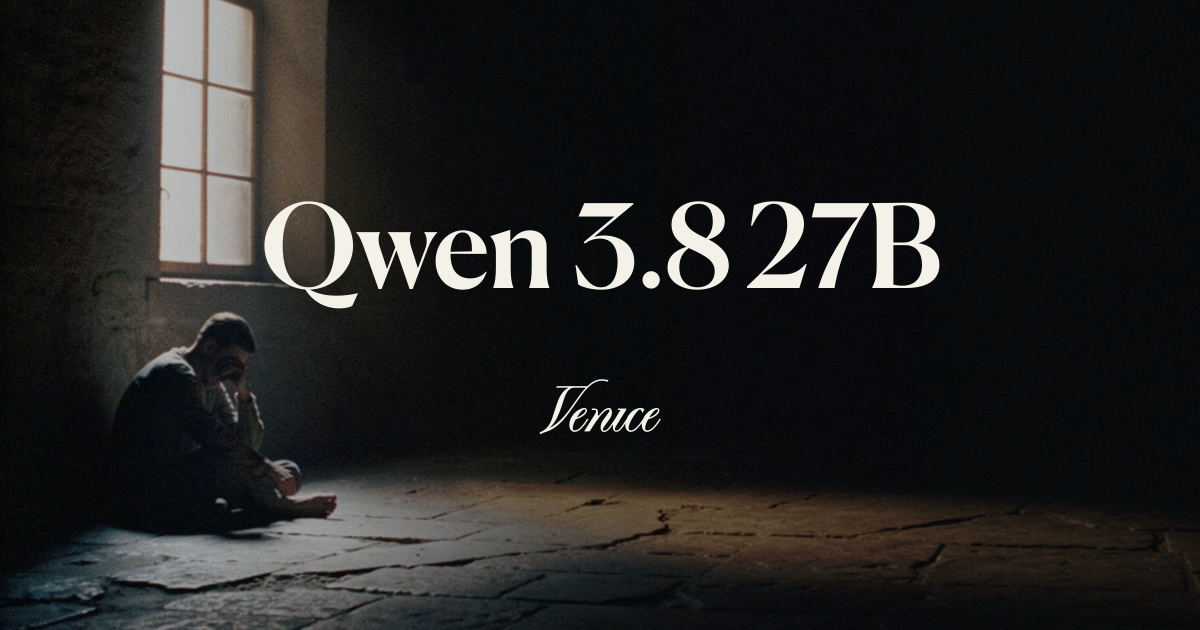 Qwen 3.8 27B — Pricing, Specs & Private Access | Venice